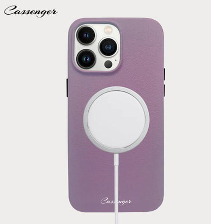 Cassenger [Grace Series] iPhone 14 Pro Max Leather Case with MagSafe