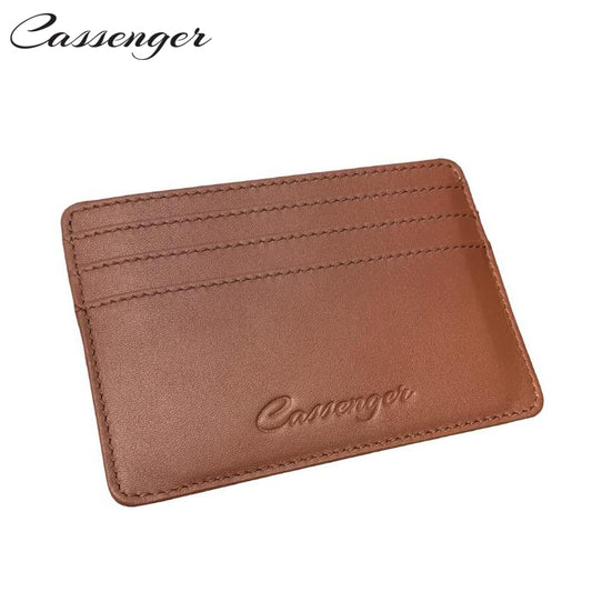 Cassenger Minimalist Leather Credit Card Cases with RFID Blocking