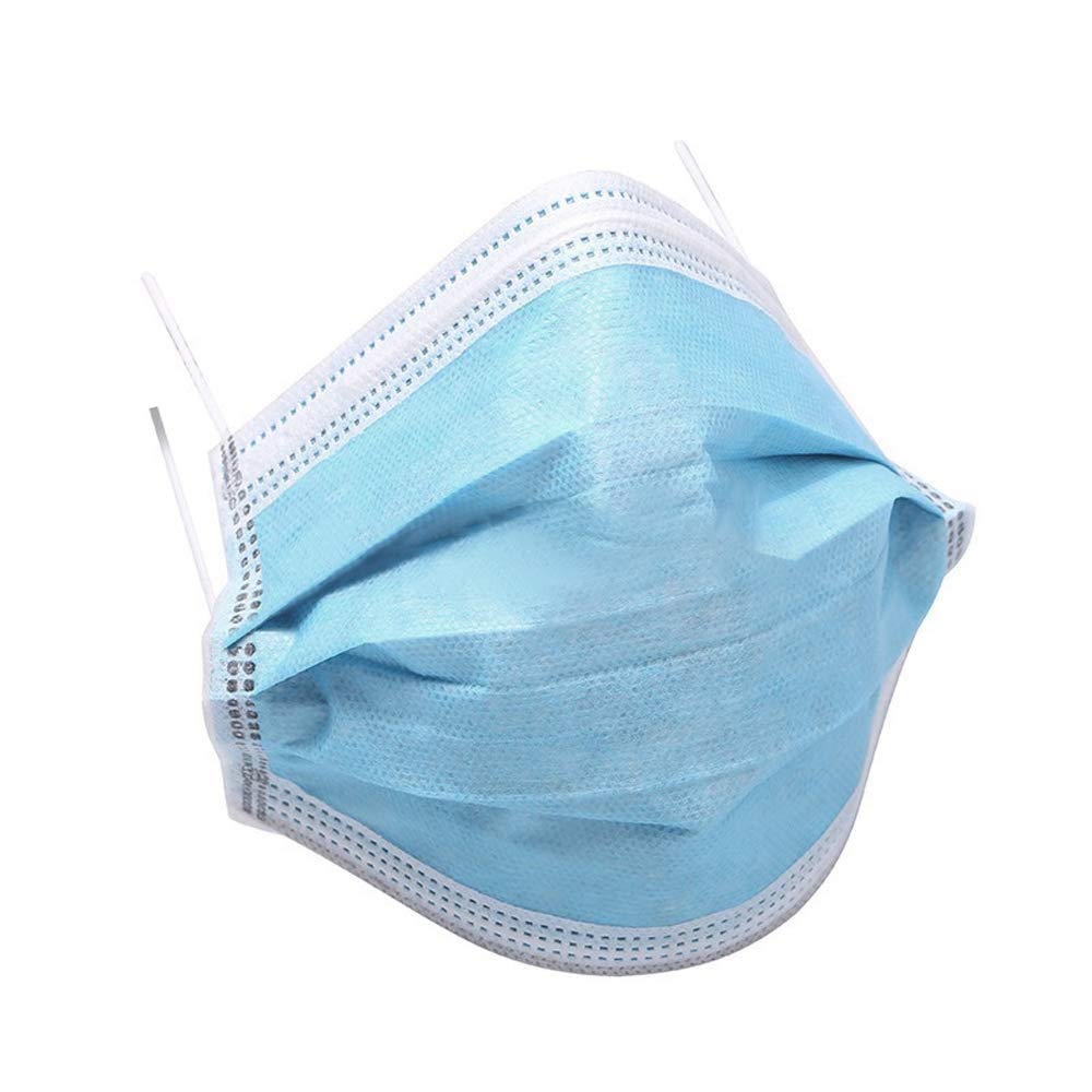 3-Ply Disposable Efficient Face Mask, Medical Mask, Earloop, UltraLight Weight, Polyester Masks for Personal Health