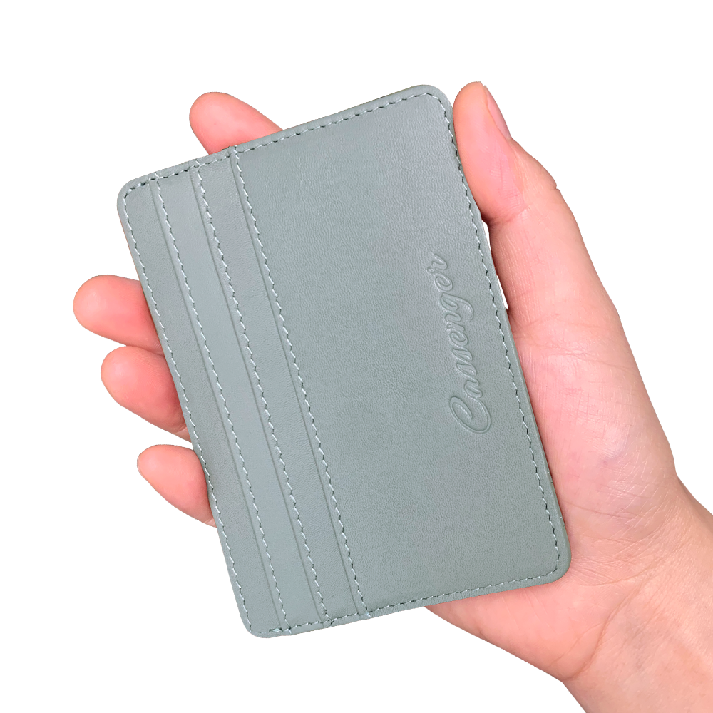 Cassenger Minimalist Leather Slim Wallet with RFID Blocking