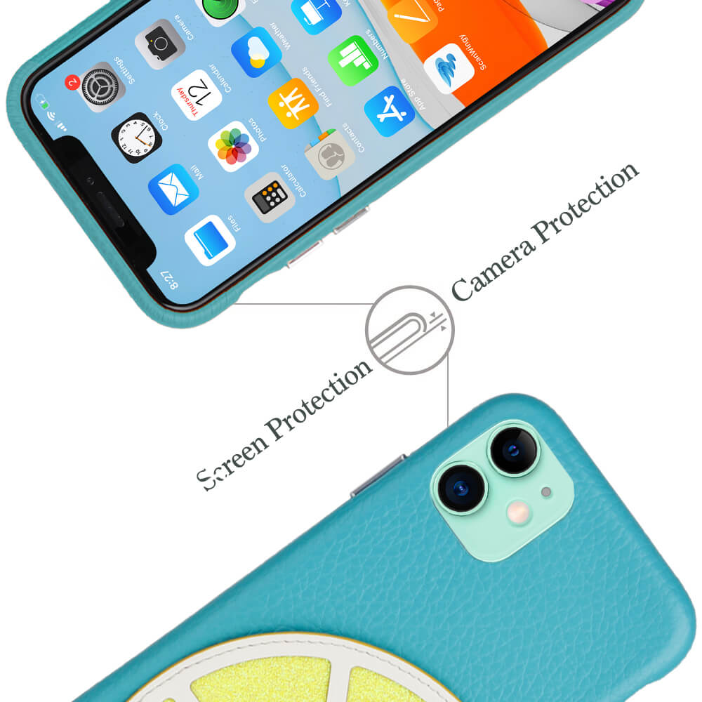 Cassenger [Lemon Series] Leather Wallet Case for iPhone 11
